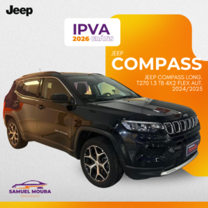 • Jeep Compass Long. T270 1.3 Tb 4X2 Flex Aut. • 2024/2025